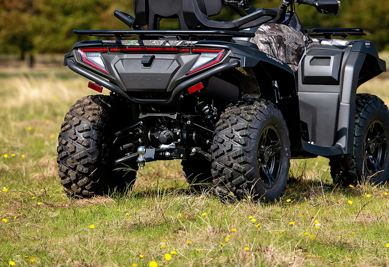 CFMOTO quad in open terrain